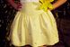 Желтая шелковая жаккардовая юбка расшитая бусинами, Жёлтый, XS, Мини