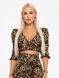 Leopard top with cups, Leopard, XS