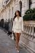 Ivory tweed jacket and mini skit, Ivory, XS