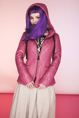 Raspberry wool jacket, Raspberry, XS