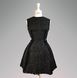 Black tweed sleeveless dress, Black, XS, Mini