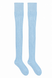 Blue Ribbed Over-the-Knee Socks, Blue, one size