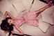 Розовое шелковое жаккардовое платье расшитое бусинами и оборками, Розовый, XS, Мини