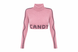 Pink knitted long sleeve top, Pink, S