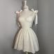 Ivory Push Up corset guipure dress, Ivory, XS, Mini