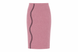 Pink knitted midi skirt, Pink, S, Above the knee