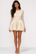 Ivory open back lace dress, Ivory, XS, Mini